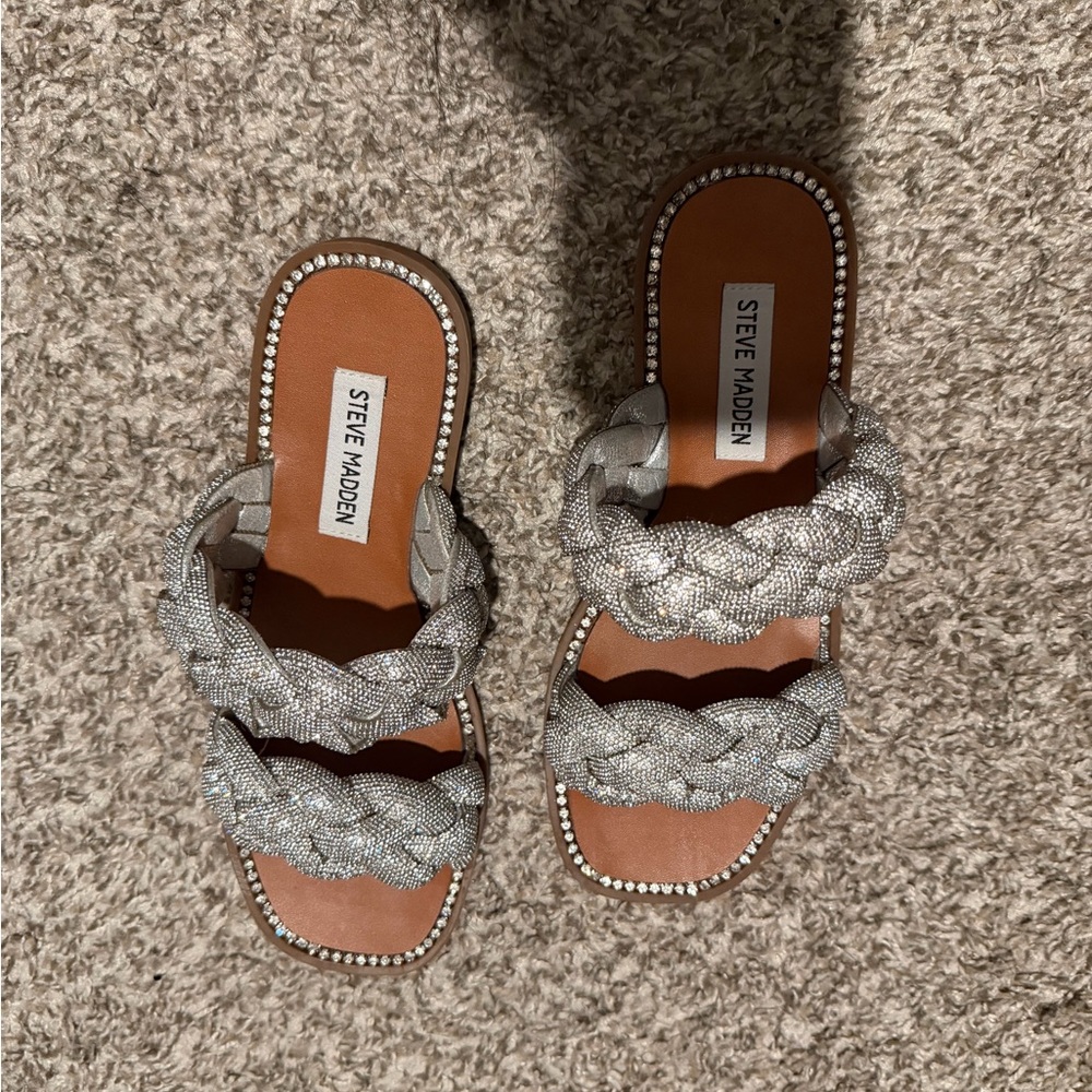 Steve Madden Metallic Braided Sandals